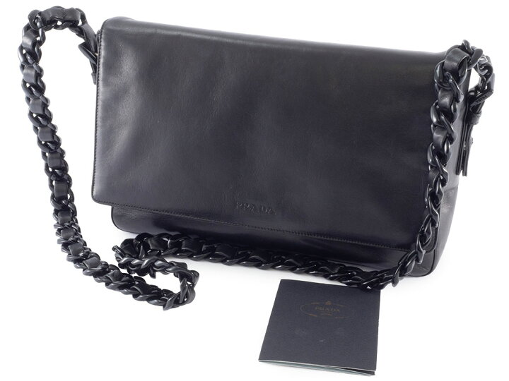 楽天市場】プラダ PRADA プラスチック チェーン ショルダーバッグ 中古 