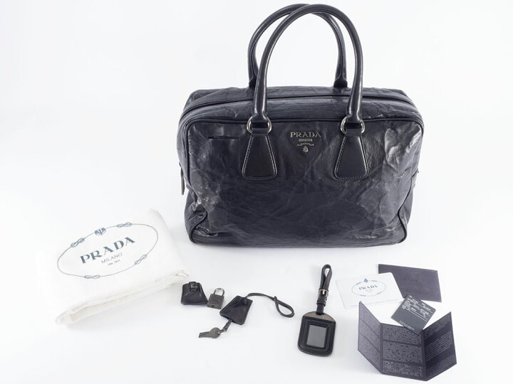 楽天市場】プラダ PRADA バッグ 中古 ボストンバッグ ナッパ 