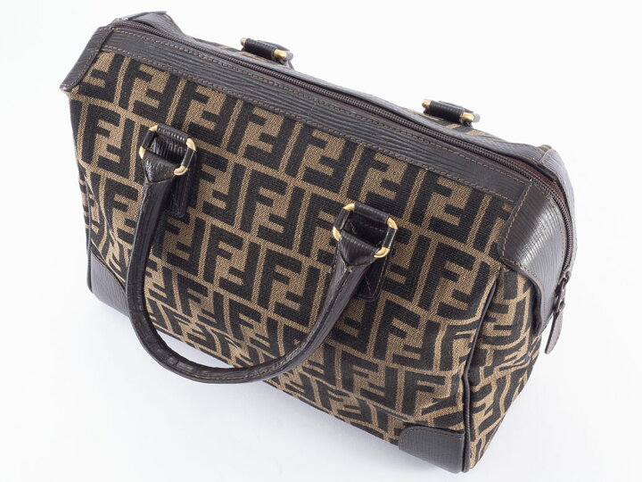楽天市場】フェンディ FENDI ズッカ バッグ キャンバス レザー 