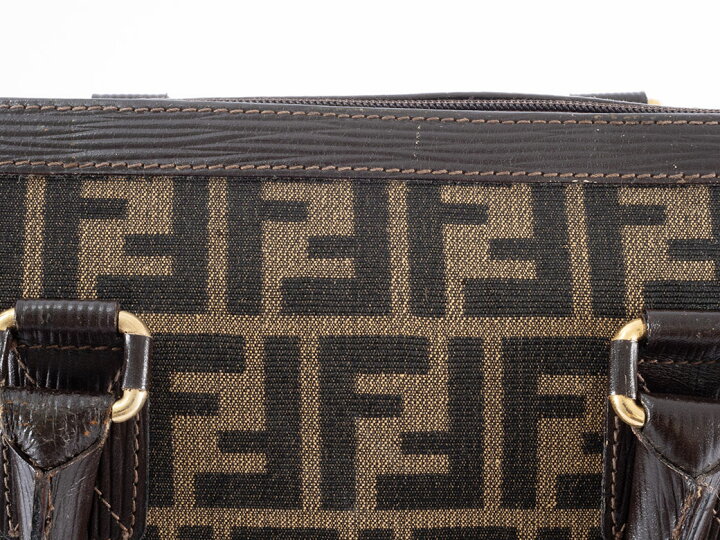 楽天市場】フェンディ FENDI ズッカ バッグ 中古 キャンバス レザー 