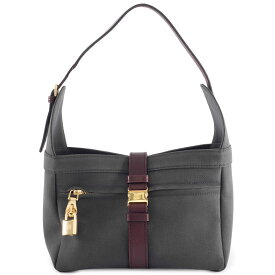 ロエベ LOEWE バッグ 中古 ショルダーバッグ ワンショルダー キャンバス レザー グレー