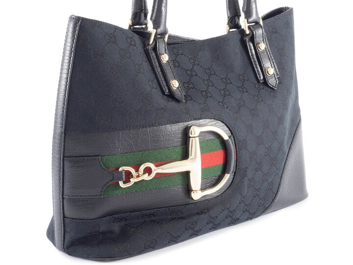 楽天市場】グッチ GUCCI トートバッグ 中古 ホースビット GGキャンバス 