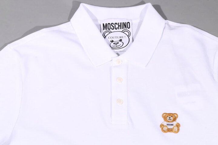 楽天市場】MOSCHINO モスキーノ 半袖ポロシャツ 並行輸入品 ラッピング 