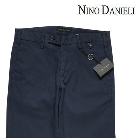 【44】 NINO DANIELI ニノダニエリ コットンパンツ 313017003 XSサイズ相当 メンズ 春夏 ネイビー 紺 コットン ズボン 並行輸入品 ラッピング無料 送料無料 S8894