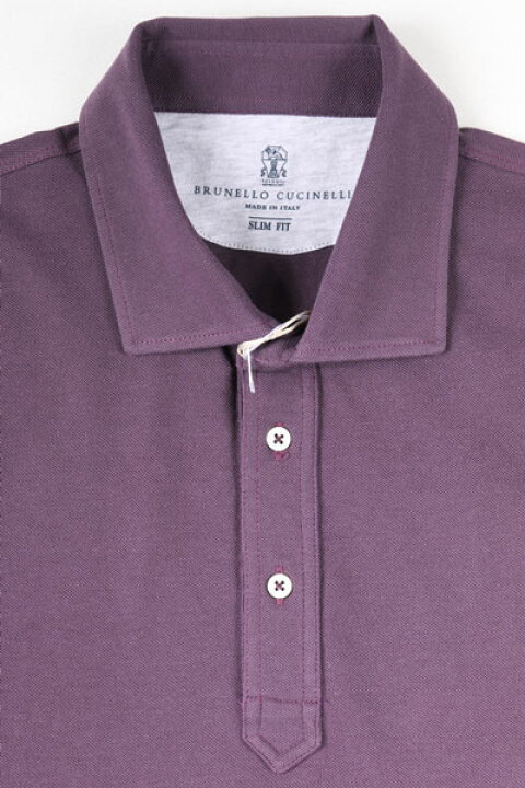 楽天市場】【M】 BRUNELLO CUCINELLI ブルネロクチネリ 長袖ポロシャツ 
