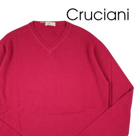 【50】 CRUCIANI クルチアーニ Vネックセーター CU12.081 Lサイズ相当 メンズ 秋冬 レッド 赤 カシミヤ カシミヤ100% ニット イタリア製 並行輸入品 ラッピング無料 送料無料 W20251 uts2420