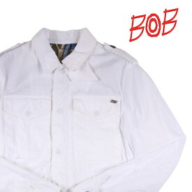 BOB ボブ ブルゾン BASSY388 メンズ 春夏 ホワイト 白 コットン アウター トップス イタリア製 並行輸入品 ラッピング無料 送料無料 21789