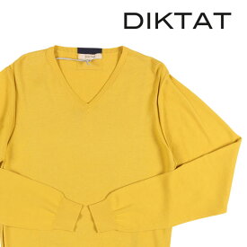 【Winter SALE 20%OFF】 DIKTAT（ディクタット） Vネックセーター D17002 マスタード 22011