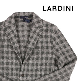 【L】 LARDINI ラルディーニ ジャケット IGLJM22 XLサイズ相当 メンズ 秋冬 グレー 灰色 チェック アルパカ アウター トップス イタリア製 並行輸入品 ラッピング無料 送料無料 W22555 uts2420