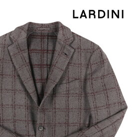 【48】 LARDINI ラルディーニ ジャケット IA320AQ-11 Lサイズ相当 メンズ 秋冬 グレー 灰色 チェック コットン カシミヤ混 アウター トップス イタリア製 並行輸入品 ラッピング無料 送料無料 W22563 uts2420