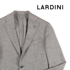 【46】 LARDINI ラルディーニ ジャケット IA546AE Mサイズ相当 メンズ 秋冬 ブラック 黒 千鳥 ヴァージンウール カシミヤ混 アウター トップス イタリア製 並行輸入品 ラッピング無料 送料無料 W22564 uts2420