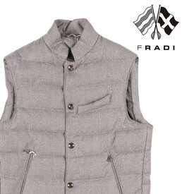 【お買い物マラソン】 FRADI フラディ ダウンベスト BARNEY メンズ 秋冬 グレー 灰色 ヴァージンウール REDA社素材使用 アウター トップス イタリア製 並行輸入品 ラッピング無料 送料無料 23580