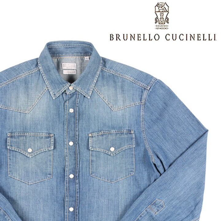 楽天市場】【S】 BRUNELLO CUCINELLI ブルネロクチネリ デニムシャツ 
