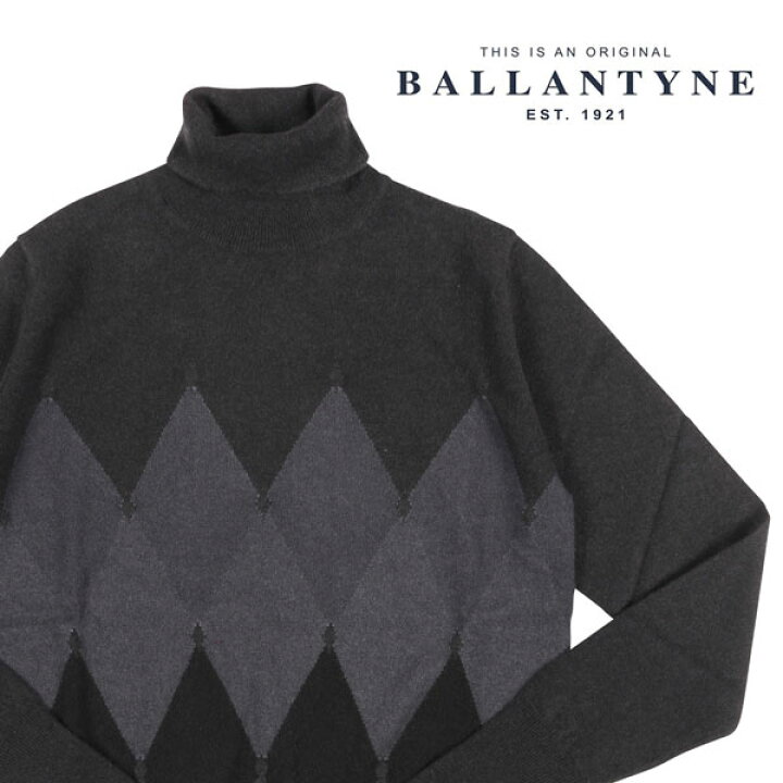 【85%OFF!】 Ballantyne ニット セーター トップス メンズ Black Nevy バランタイン ニット・セーター