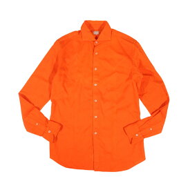 【40】 XACUS ザカス 長袖シャツ 81175.325 Lサイズ相当 オレンジ コットン カジュアルシャツ 並行輸入品 ラッピング無料 送料無料 A31410