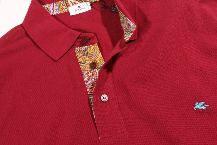 楽天市場】【3XL】 ETRO エトロ 長袖ポロシャツ U22 1Y910 9990 レッド 