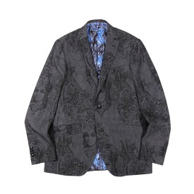 【48】 ETRO エトロ ジャケット 131 U1187 112510 00103 Lサイズ相当 グレー 灰色 ペイズリー コットン アウター トップス イタリア製 並行輸入品 ラッピング無料 送料無料 A33801