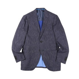 【48】 ETRO エトロ ジャケット 131 U1187 112510 00103 Lサイズ相当 ネイビー 紺 ペイズリー アウター トップス イタリア製 並行輸入品 ラッピング無料 送料無料 A33811