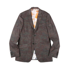 【48】 ETRO エトロ ジャケット 131 U1187 112510 00103 Lサイズ相当 ブラウン 茶 ペイズリー コットン アウター トップス イタリア製 並行輸入品 ラッピング無料 送料無料 A33815