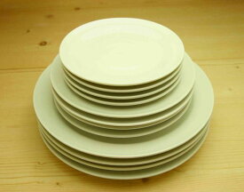 ミルキーホワイト 和洋食器プレート12枚セット 送料無料 一部地域除 白い 食器セット 皿 日本製