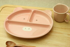こぶたフェイス 仕切り ランチプレート＆マグ2点セット 子供食器 ベビー食器に！安心な日本製 美濃焼 ピッグ（子供）ブタ 箱入り ギフトセット