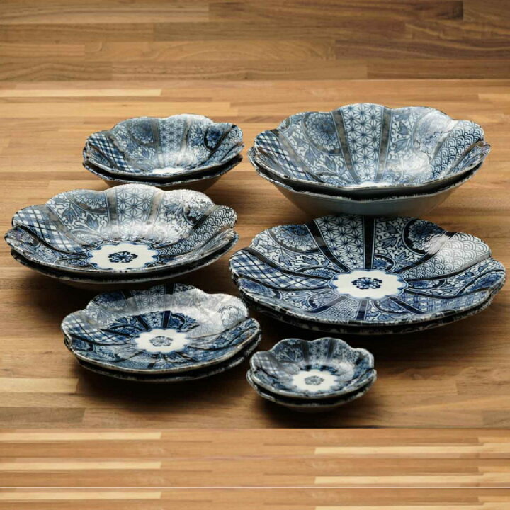 楽天市場】【楽天スーパーSALE/10%OFF】花あお 6種 12個セット 和食器 