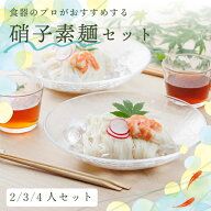 そうめん／冷麺 ガラス食器セット 2/3/4人用 4/6/8個セット 麺皿+タレ鉢 グラシュー 23ボウル おしゃれ …