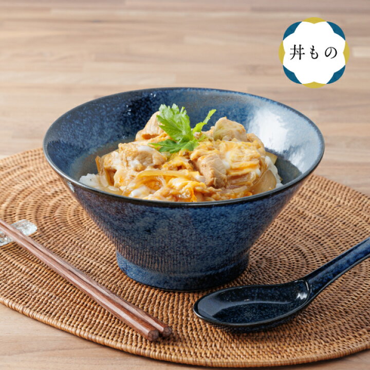 楽天市場】ラーメンどんぶり おしゃれ 切立丼 レンゲ付 2個セット 窯変 