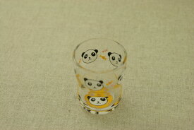 パンダ ガラスグラスS 130ml 日本製・口部強化で小さなベビー・お子様にも安心なかわいいガラス食器 　ぱんだ
