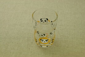 パンダ ガラスグラスM 185ml 日本製・口部強化で小さなベビー・お子様にも安心なかわいいガラス食器 　ぱんだ