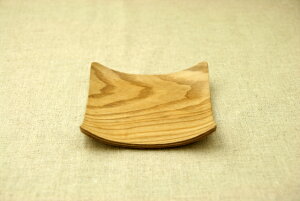 木製 スクエアコースター ウィローウッド/レッドマホガニー ナチュラルな四角い受け皿 正角 菓子皿 茶托