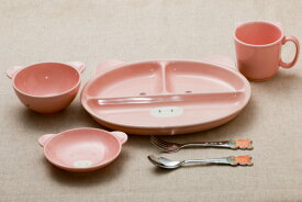 コブタの食器6点セット 陶器 美濃焼 送料無料 こぶた お食い初め 出産祝い 誕生祝い 入園祝いに 子供食器セット 箱入り