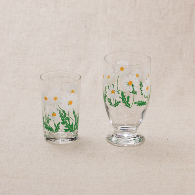 楽天市場】アデリアレトロ グラス 中コップ8 可愛い花柄 6柄 ガラス 