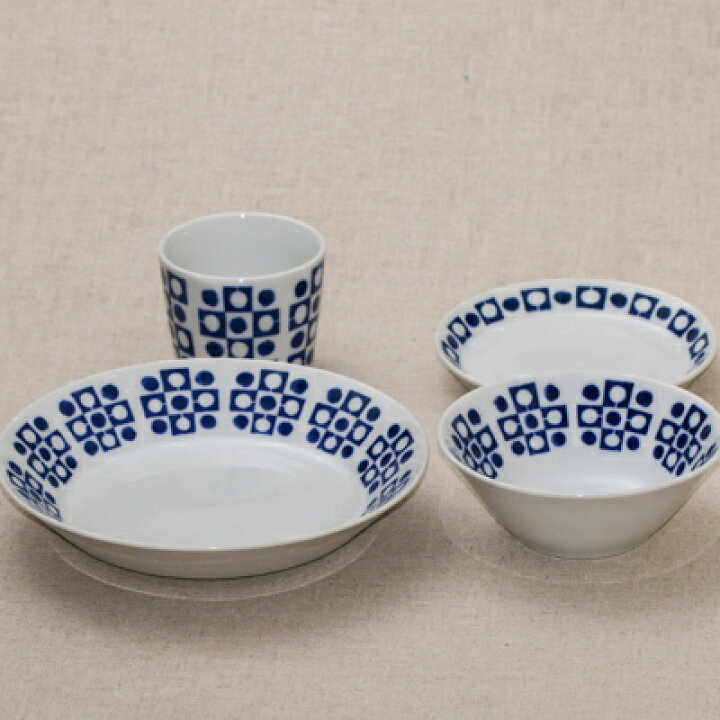 楽天市場】蒼の器 5柄 21cm深皿 5個セット 送料無料 青と白の反らし型  