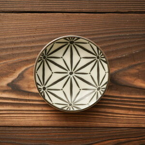 麻の葉 豆皿 9cm komon 小紋 小皿 和食器 日本製 美濃焼 和風 和柄 おしゃれ かわいい