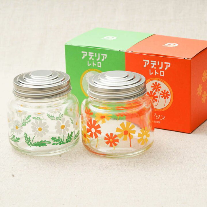 楽天市場 アデリアレトロ ガラス キャニスター ボンボン入れ 保存容器 可愛い花柄 日本製 カフェ風 ガラス食器 ガラス瓶 おうちカフェ アリス 野ばな 日本製 ナチュラル和洋食器 うつわやさん
