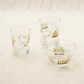 つよいこグラス 3点セット うさぎ グラス2サイズ・ボウルセット かくれんぼ ガラス食器 箱入 日本製 ウサギ 出産祝い 誕生祝い 入園祝い お祝い 子供食器セット こども ギフトセット プレゼント アデリア