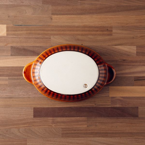 楽天市場】オーブン・レンジ対応 グラタン皿（楕円）＋コルクマット 3 
