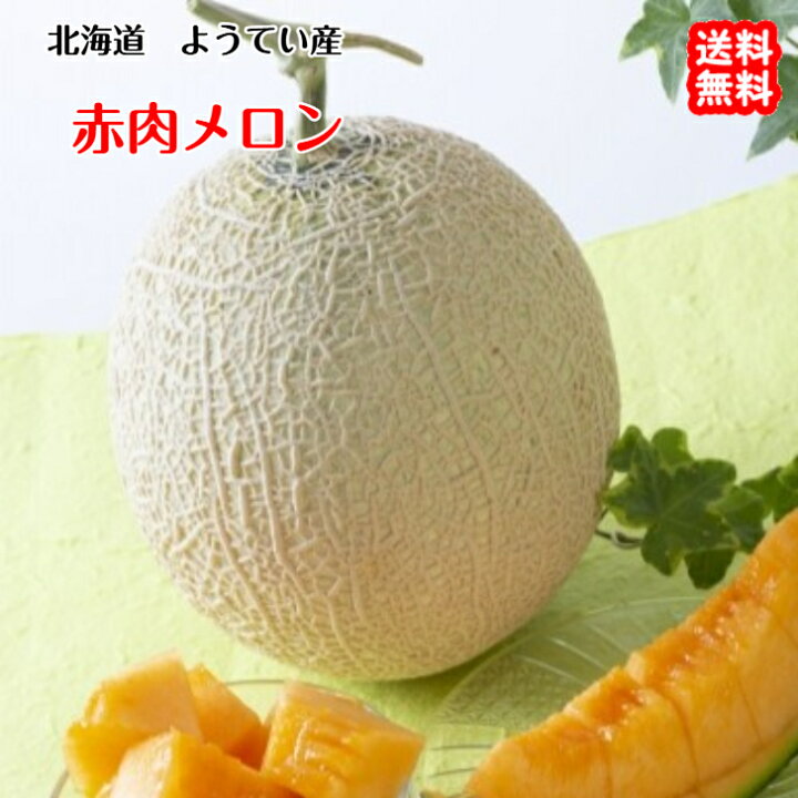 楽天市場】ようてい 赤肉 メロン 北海道 羊蹄産 優品 濃厚な果汁と香り 