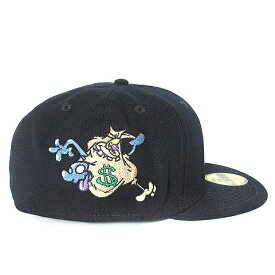 【中古】ニューエラ NEW ERA 59FIFTY 5950 COIN PARKING DELIVERY Cロゴ コラボ キャップ 帽子 サイドパッチ 紺 ネイビー 7 3/4 61.5cm メンズ 【ベクトル 古着】 240602