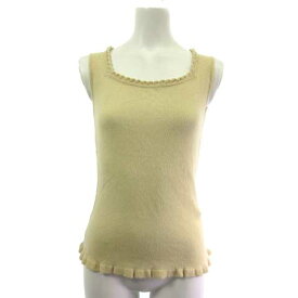 【中古】シビラ SYBILLA GBFJP19170 ノースリーブ ニットカットソー M アイボリー レディース 【ベクトル 古着】 241127