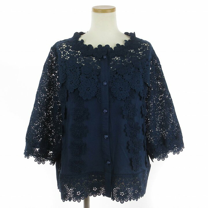 楽天市場】【中古】FRENCH PAVE フレンチパヴェ シャツ ブラウス 七分 