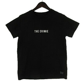 【中古】クライミー THE CRIMIE Tシャツ カットソー 半袖 ロゴプリント 黒 ブラック XS メンズ レディース 【ベクトル 古着】 230721