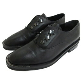 【中古】エルビオ ザノン ELVIO ZANON ドレスシューズ スタッズ 38 ブラック 250819E 靴 レディース 【ベクトル 古着】 250819