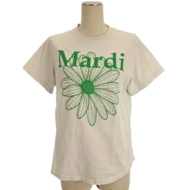 【中古】マルディメクルディ Mardi Mercredi Tシャツ 半袖 プリント ホワイト 260219E ■GY12 レディース 【ベクトル 古着】 260219