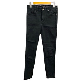 【中古】CHUU -5kg Jeans デニム ジーンズ パンツ スキニー ストレッチ 28 黒 ブラック レディース 【ベクトル 古着】 260421