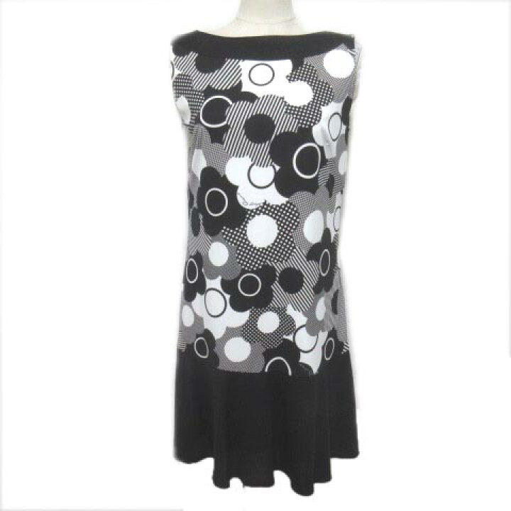 楽天市場 中古 マリークワント Mary Quant ノースリーブ ワンピース ひざ丈 花柄 黒 白 ブラック ホワイト M X レディース ベクトル 古着 2921 ブランド古着の買取販売ベクトル