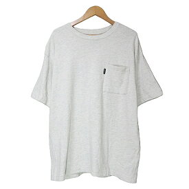 【中古】スノーピーク snowpeak ×JOURNAL STANDARD relume ジャーナルスタンダード レリューム Tシャツ 胸ポケ 半袖 カットソー バックプリント アウトドア ウエア クルーネック M メランジグレー ■GY31 X メンズ 【ベクトル 古着】 240315