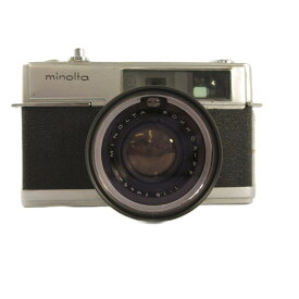 【中古】ミノルタ MINOLTA HI-MATIC7 ハイマチック フィルムカメラ ケース付き 動作未確認 ジャンク 黒 ブラック シルバーカラー その他 【ベクトル 古着】 260114
