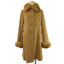 楽天市場】カシミア フォックスファー ロングコートの通販